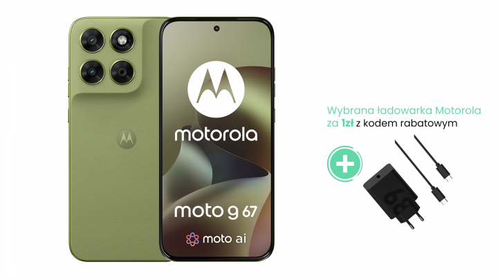Smartfon Motorola moto g67 Oliwkowy 68W