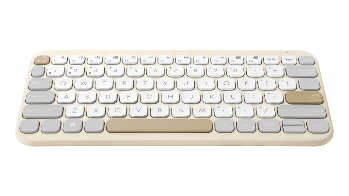 Klawiatura bezprzewodowa ASUS Marshmallow KW100 90XB0880-BKB040 beżowa 2