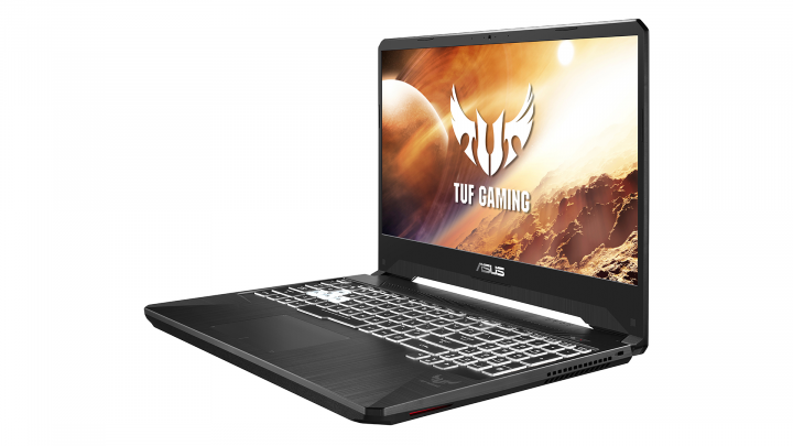 Laptop Asus ROG FX505DT Stealth Black - widok frontu prawej strony