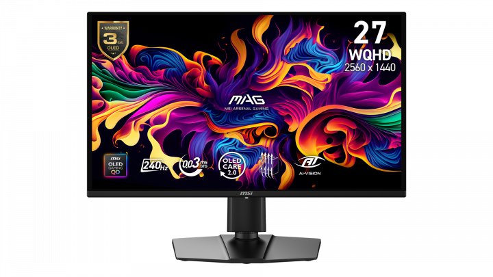 Monitor MSI MAG 274QP QD-OLED X24 26,5" QHD 240Hz 0.03ms