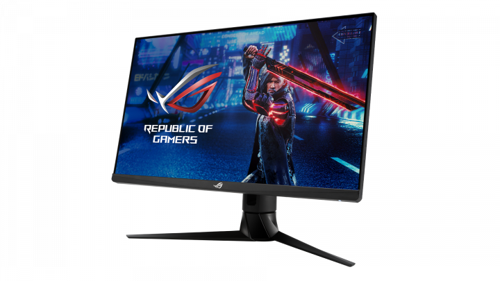Monitor Asus ROG Strix XG27AQM - widok frontu prawej strony