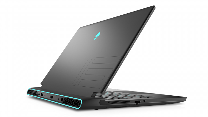 Alienware M15 R6 15R6 - widok klapy lewej strony