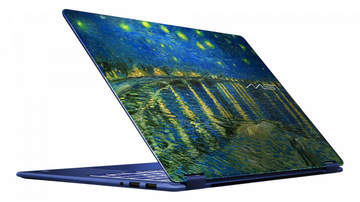 Laptop MSI Prestige 14 Flip AI+ Starry Night Over the Rhone Copilot 11