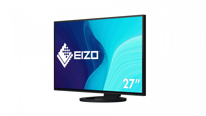 Monitor EIZO FlexScan EV2795 czarny - widok frontu prawej strony