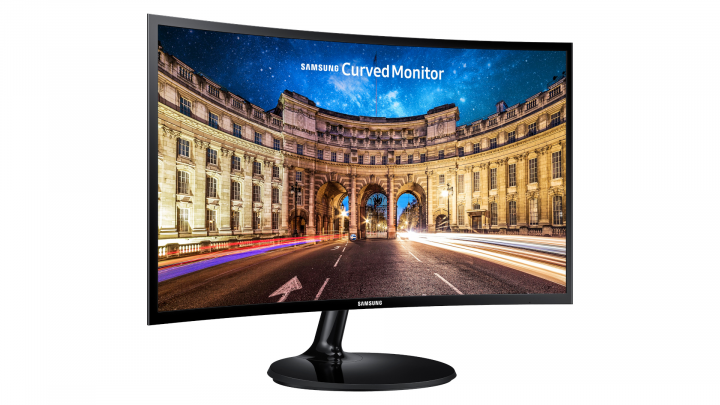 Monitor Samsung LC24F390FHRXEN - widok frontu lewej strony
