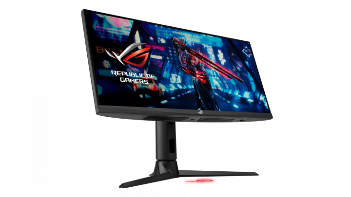 Monitor Asus ROG Strix XG309CM - widok frontu lewej strony
