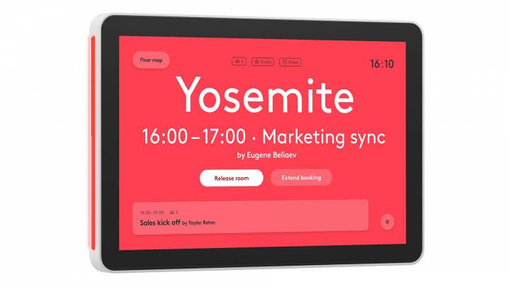 Tablet do rezerwacji sal Logitech Tap Scheduler 2 Złamana biel - 952-000298 v2