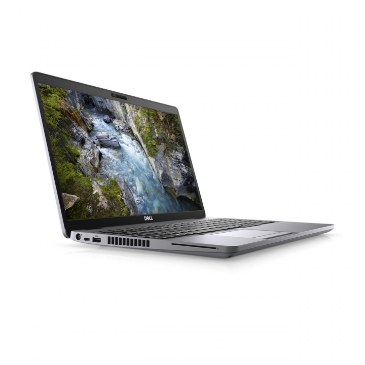 Mobilna stacja robocza Dell Precision 3550 szary - widok frontu lewej strony