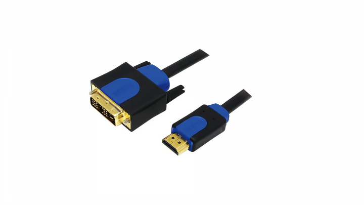 Kabel LogiLink HDMI - DVI High Quality 10m CHB3110 - widok frontu