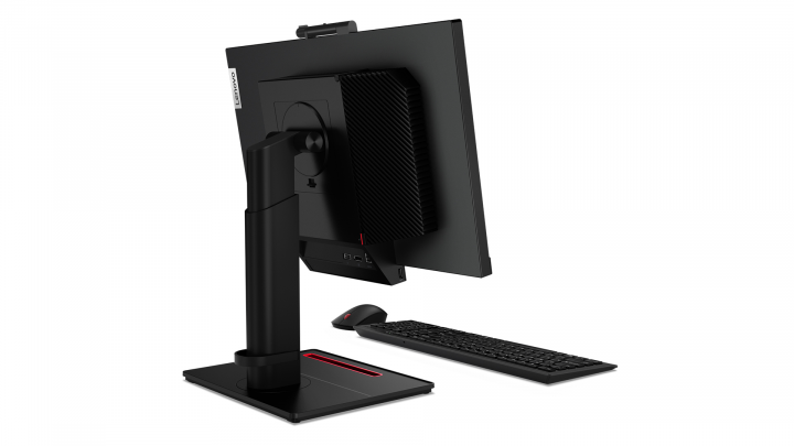 ThinkCentre Tiny-In-One 22 Gen 4 11GSPAT1EU - widok z tyłu prawej strony