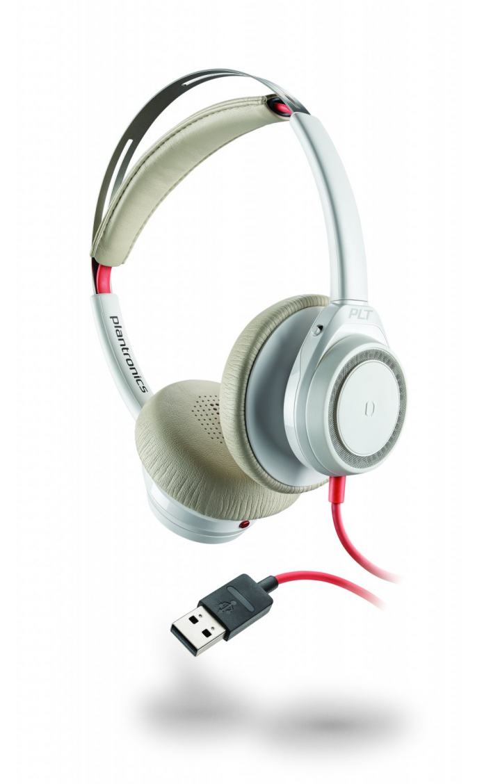 Słuchawki przewodowe Poly Blackwire 7225 USB-A białe