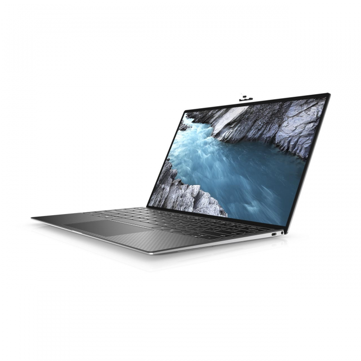 Laptop Dell XPS 13 9300 srebrny - widok frontu prawej strony