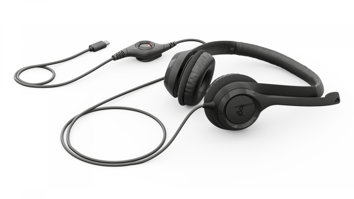 Słuchawki z mikrofonem Logitech H390 USB-C czarne 981-001576 6