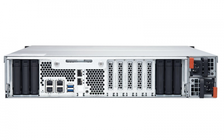 Serwer NAS QNAP TES-1885U-D1531-16GR - widok tyłu