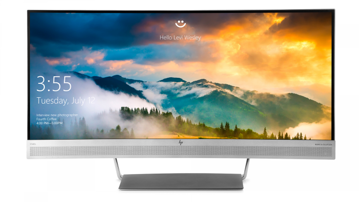 Monitor HP S340c V4G46AA EliteDisplay - widok frontu