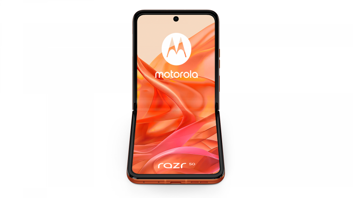 Smartfon Motorola razr 50 pomarańczowy 2