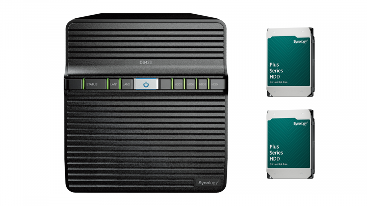 Serwer NAS Synology DS423 + 2x Dysk HDD 12TB HAT3310-12T