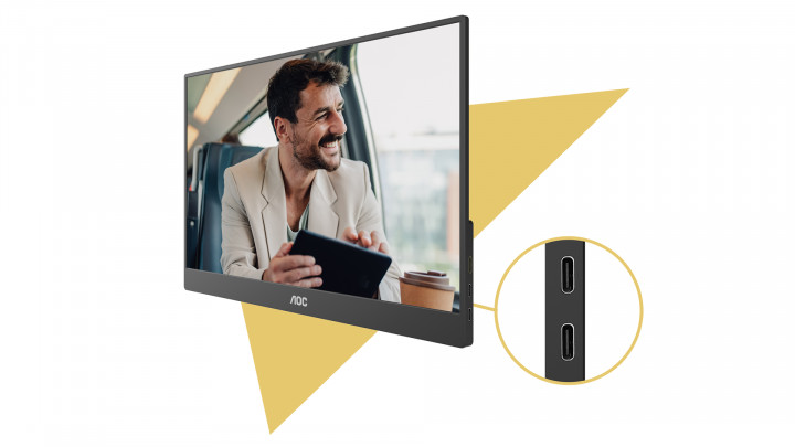 Monitor przenośny AOC 16T20E2 15,6" IPS FHD 5