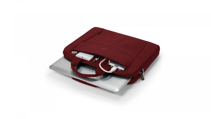 Torba do laptopa DICOTA Slim Case BASE 141 D31306 czerwona - otwarta