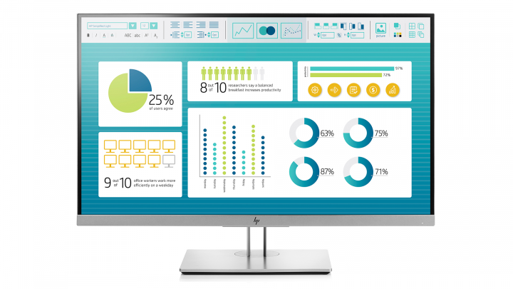 Monitor HP E273 1FH50AA EliteDisplay - widok frontu