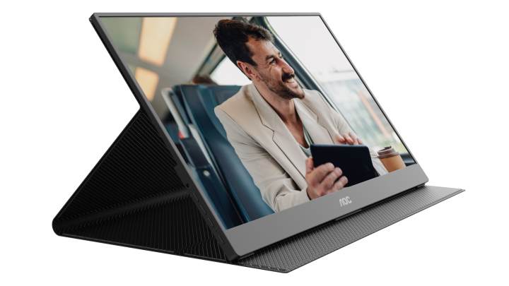 Monitor przenośny AOC 16T20E2 prawo z podstawką