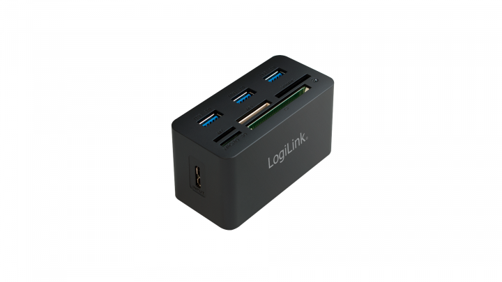 Hub USB 3.0 LogiLink 3-portowy z czytnikiem kart pamięci CR00422