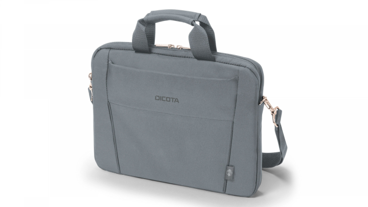 Torba do laptopa DICOTA Eco Slim Case BASE 125 D31301-RPET szara - przód prawa strona