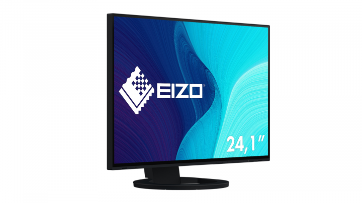 Monitor EIZO FlexScan EV2495 czarny - widok frontu lewej strony