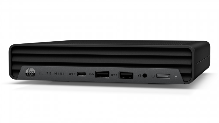 Komputer HP Elite 800 G9 Mini - widok frontu prawej strony