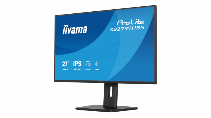 Monitor iiyama ProLite XB2797HSN-B1 27" FHD IPS 1ms USB-C Dock 65W 3