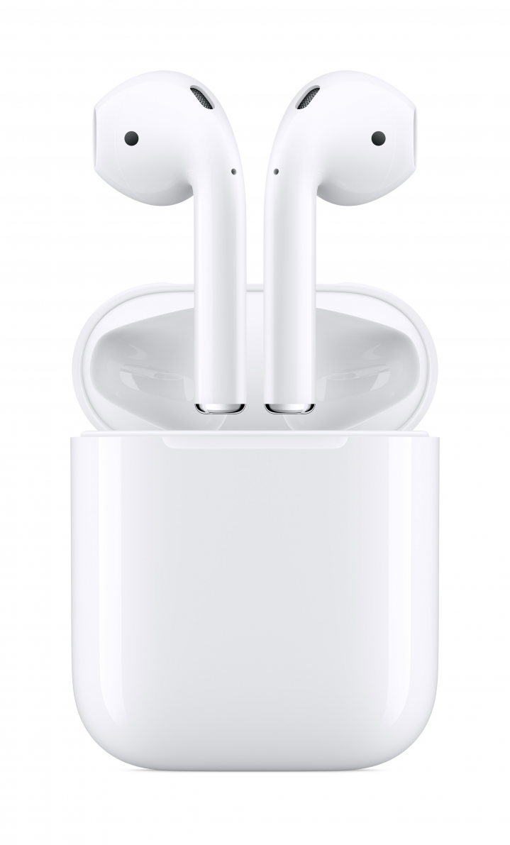 Słuchawki Apple AirPods białe - widok frontu