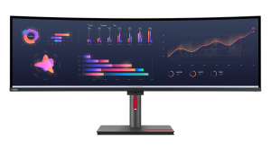 Monitor Lenovo ThinkVision P49w-30 63DBRAT1EU 49" WUHD Hdmi DP Usb-C RJ45 Thunderbolt_4 Kvm Zakrzywiony 